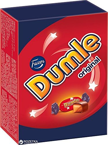 12 Boxes x 150g of Fazer Dumle Original - Milk Chocolate with Soft Toffee - Candies - Pralines