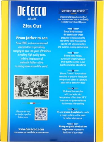 De Cecco Pasta - Zita Cut (Ziti) - No. 118 - 1 Box
