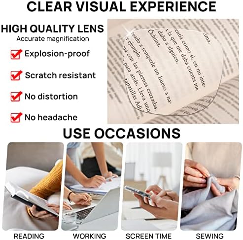 OCCI CHIARI Oversized Reading Glasses for Women 1.50 Fashion Readers 1.0 1.25 1.50 1.75 2.0 2.25 2.50 2.75 3.0 3.5 4.0(Black, 1.50)