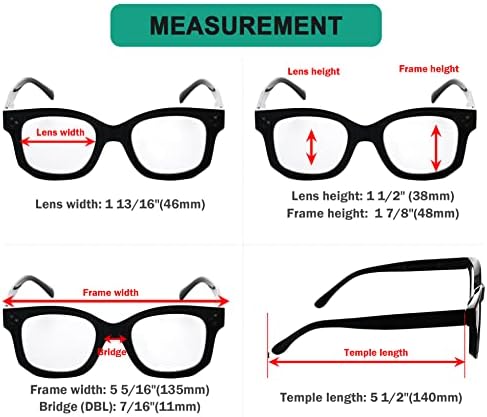 Eyekepper 4 Packing Vintage Reading Glasses for Women Reading - Design Ladies Readers +1.75