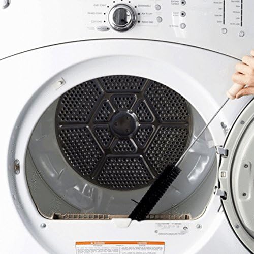 Dryer Cleaner Vent Brush, Washing Machine Brush Dryer Vent Cleaning Kit, Long Coil Brush Cleaning Tools Flexible Lint Remover(Color:Black)