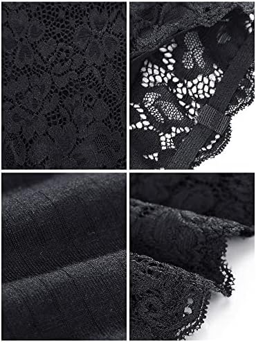 Boao 3 Pieces Women's Floral Lace Tube Top Bandeau Strapless Bras Seamless Stretchy Chest Wrap