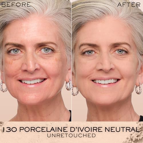 Lancôme Dual Finish Powder Foundation - Natural Finish, Sheer-to-Full Coverage, Longwear Powder Foundation, Controls Shine