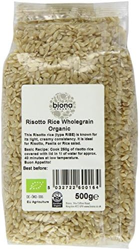 Biona Risotto Rice - Brown- Organic 500g-2 Pack