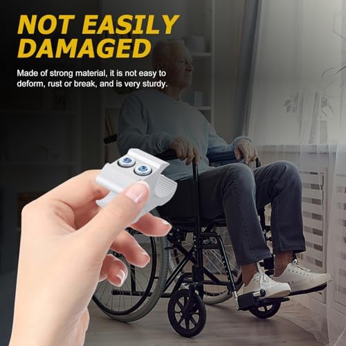 TEHAUX Aluminum Alloy Wheelchair Pipe Clamp 19mm/22mm/25mm Adjustable Cane Holder for Walker Wheelchair Accessory for Improved Mobility