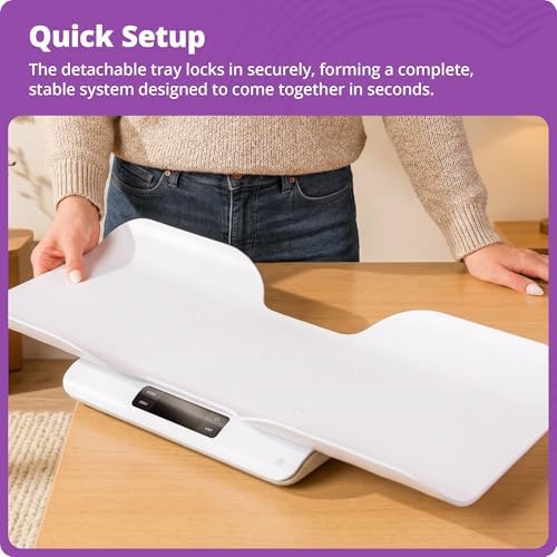 Greater Goods Smart Baby Scale โ Bluetooth Digital Infant Scale for Newborns & Toddlers, Automatically Track Growth in gG Baby App, Accurate Even with Movement, 0.1 oz Precision Sensor, 66 lb Capacity