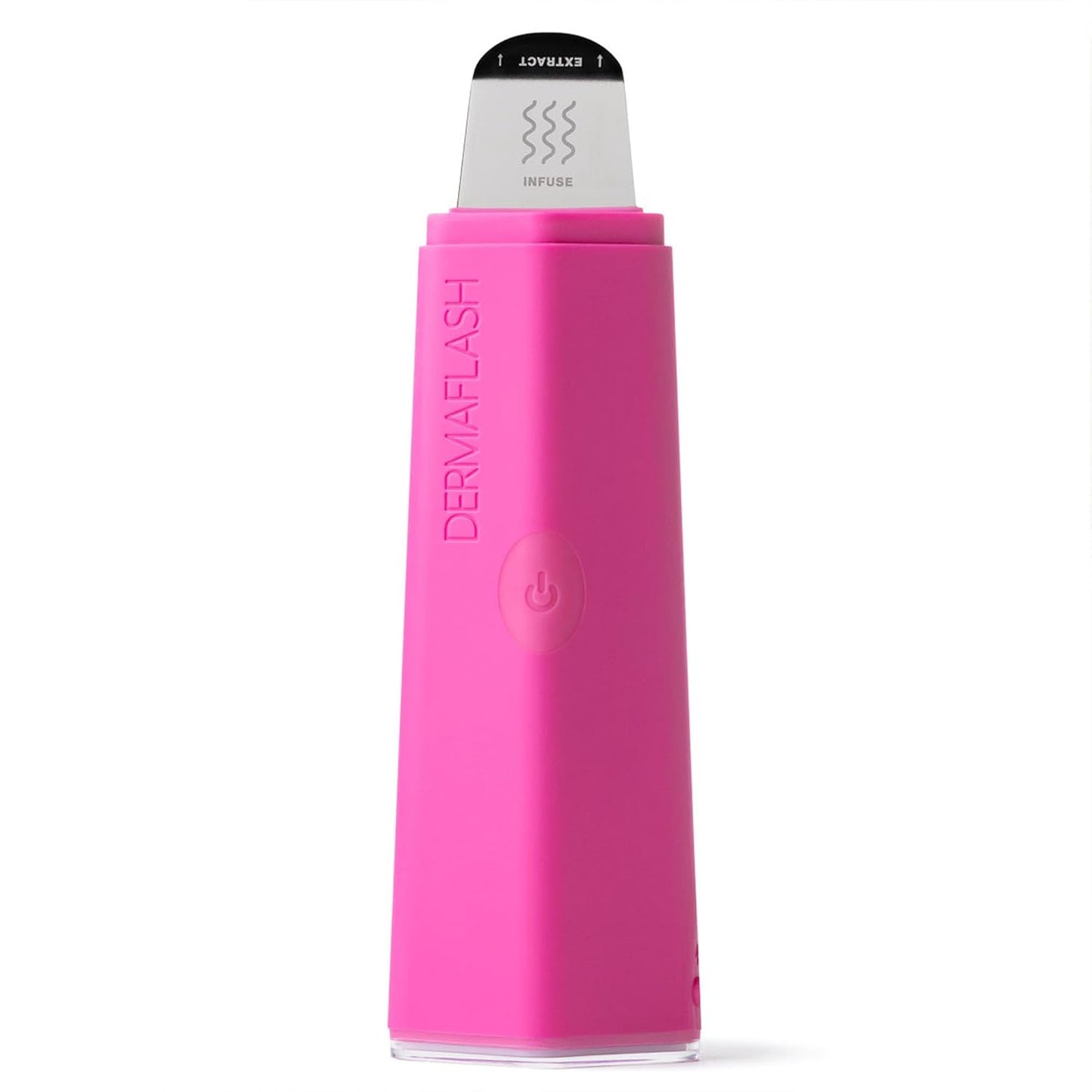DERMAFLASH DERMAPORE+⢠Ultrasonic 2-in-1 Pore Extractor and Serum Infuser, Pop Pink