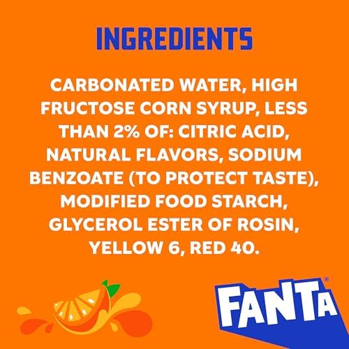 Fanta Orange Soda Soft Drink, 16.9 fl oz Bottles, 6 Pack