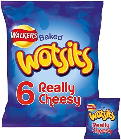 Walkers Wotsits Really Cheesy Snacks 16.5g x - 6 per pack (0.22lbs)