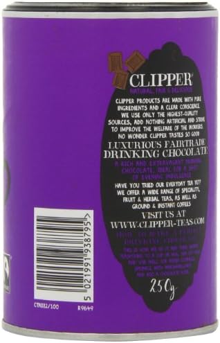 Clipper Tea - Fairtrade Super Cosy Drinking Chocolate - 250g (Case of 6)