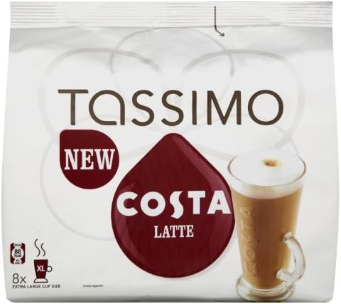 Tassimo Costa Latte 3 Pack, 24 T-Discs