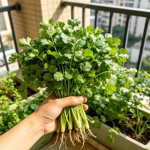 CarpetC 1000+ Cilantro Seeds for Planting, Slow Bolt Annual Herb, Coriandrum sativum Vigorous for Extended Leaf Harvest in Gardens and Containers, Non-GMO Heirloom