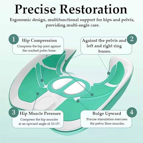 ERICAT Pelvic Floor Muscle Repair Instrument, Pelvic Floor Muscle Postpartum Repair Device, 38°C–44°C Intelligent Heat and 5 Modes, Exercise/Strengthen Floor Muscles, for Beauty Salon, Club, Home