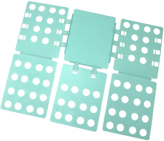 NuRcix Plastic Folding Helper Easy And Fast Folding Boards Folding Board T Shirt Clothes Folder Laundry Organizer For Kid And Adult To Fold Clothes (Green)