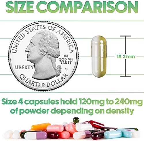 XPRS Nutra Size 4 Empty Capsules - 500 Count Small Clear Empty Gelatin Capsules - Pills DIY Capsule Filling - Fillable Pure Bovine Pill Gel Caps for Do-It-Yourself Supplements