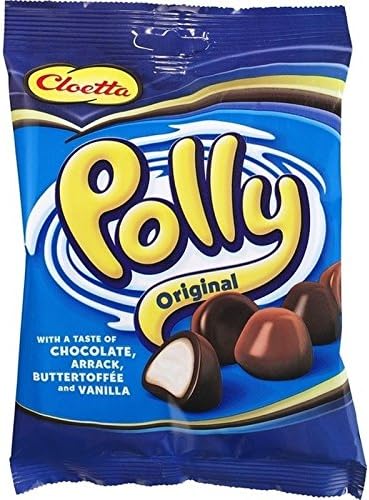 Cloetta Polly - Soft Centre Chocolate Covered Sweets 200g - Pack of 6