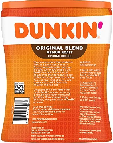Dunkin' Donuts Original Blend Coffee - Medium - 30 oz - 1 / Each