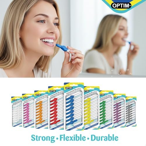 Stoddard OPTIM Soft Interdental Brushes X Large -9 mm Gray - 25 Brush Bulk Pack