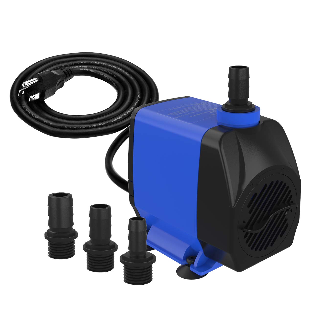 Knifel Submersible Pump 1056GPH (4000L/H 85W) Ultra Quiet with Over Heating Protection 9.8ft Power Cord for Fountains, Hydroponics, Ponds, Aquariums & Moreâ¦