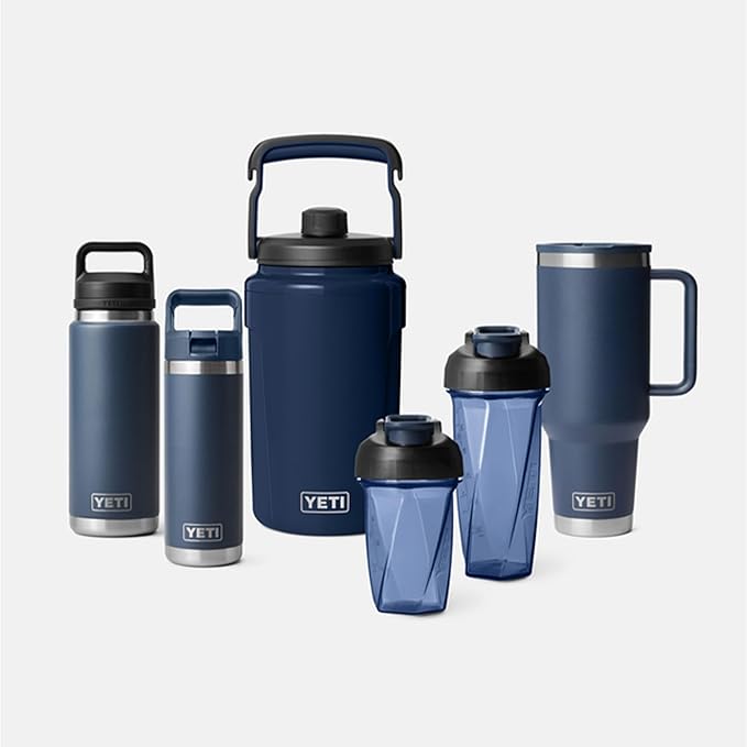 YETI Yonder Helimix Vortex Blender Shaker Bottle Holds up to 20oz | No Blending Ball or Whisk | USA Made | Portable Pre Workout Whey Protein Drink Shaker Cup | Dishwasher Safe, Rescue Red