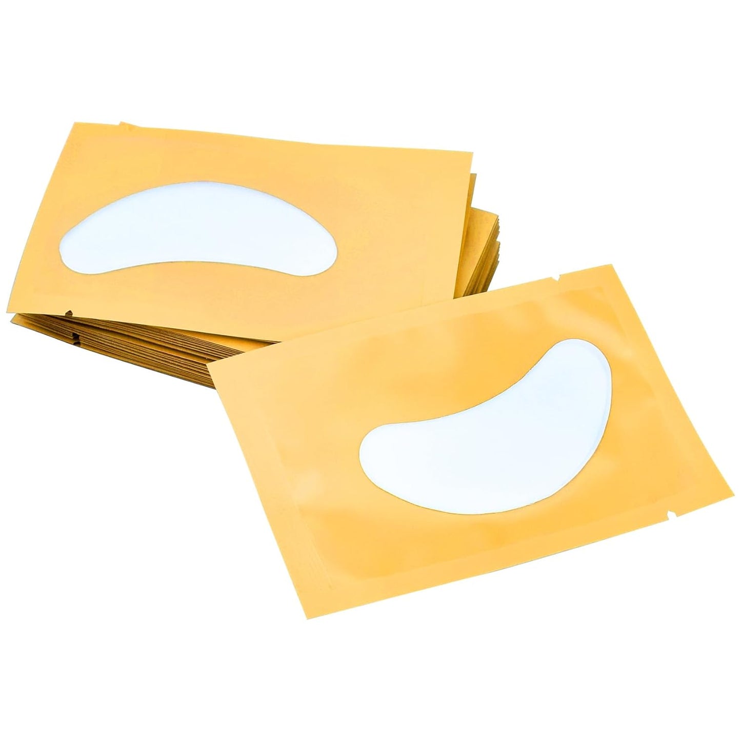 70 Pairs Under Eye Patches, Isolation Eyelash Extension Pads, Under Eye Gel Pads for Pro Salon and Individual, DIY Lashes Extension Supplies (Gold)