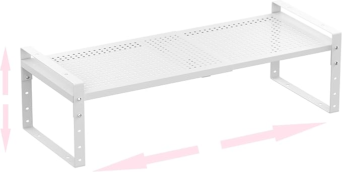 Multi-Functional Metal Shoe Rack, Space-Saving, Perfect for Entryway, Closet, Bathroom, etc. - Sturdy and Durable, High Weight Capacityï¼1PACK/White/Large