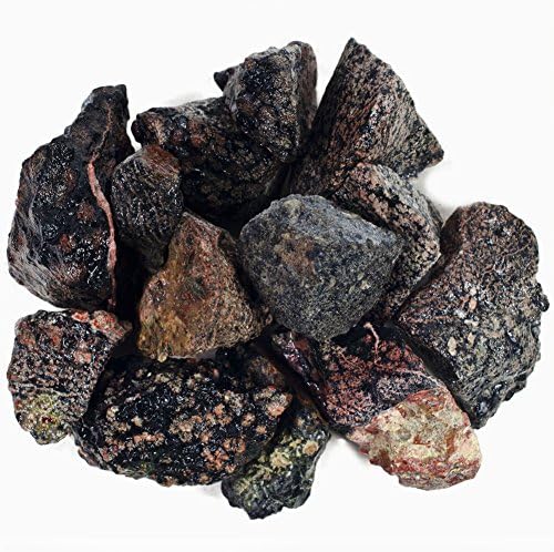 Hypnotic Gems Materials: 1 lb Bulk Rough Snowflake Obsidian Stones from Mexico - Raw Natural Crystals for Cabbing, Cutting, Lapidary, Tumbling, Polishing, Wire Wrapping, Wicca & Reiki Crystal Healing