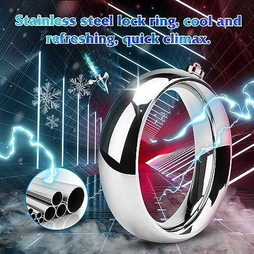 Urethral Sounds Dilators Penis Electric Shock Penis Plugmulti-Frequency Stretcher Screw Penis Plug for Male Masturbation Sex Toys for Men Adult Sex Products with Cock Ring(40mm)