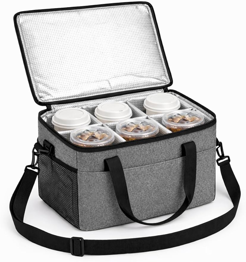 饮æä¿æ¸©å
Portable Drink Carrier Suitable for Doordash Accessories Grubhub Postmates Drivers, Reusable Cup Holder Carrier with Handle,Perfect for Plastic Drink Holder take Out Cup Carriers for delivery
