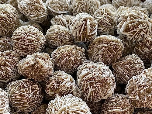 GAF TREASURES 3 Pcs Raw Desert Rose Crystals, Natural Desert Rose Stone, Natural Rough Desert Rose Crystals, Desert Rose Rough, Desert Rose Healing Crystals (Desert Rose)
