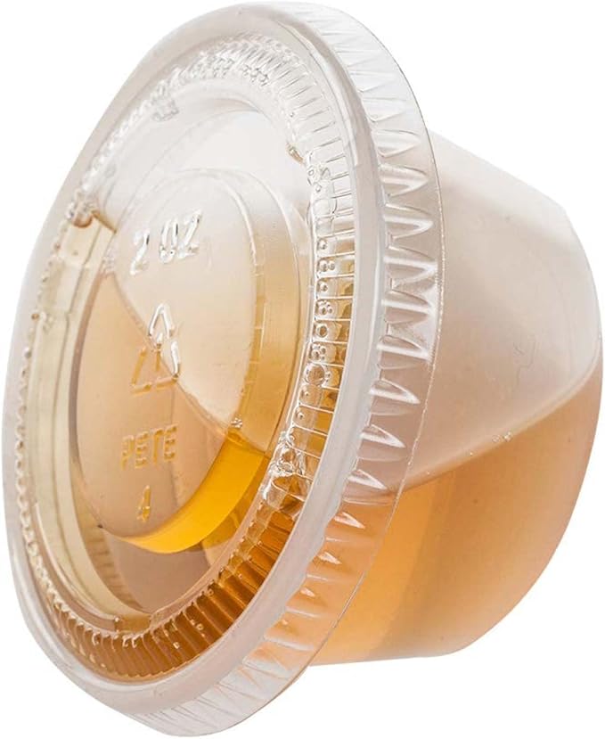 TashiBox 200 Sets - 2 Ounce Disposable Plastic Jello Shot Cups with Lids, Souffle Portion Containerâ¦