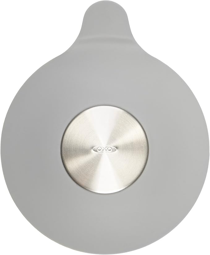 OXO Good Grips Silicone/Stainless Steel Tub Stopper, Grey