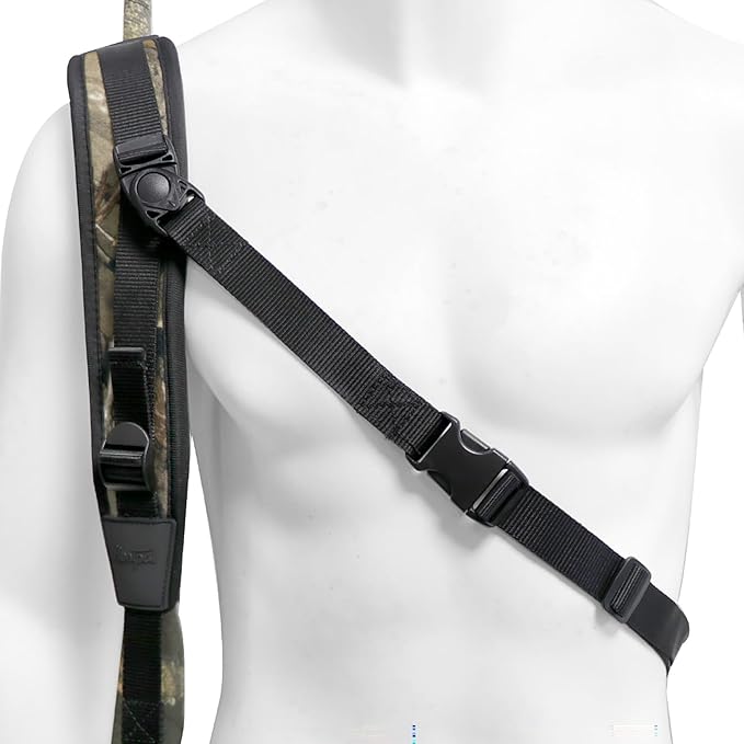 HUNTPAL No Drill Stalker Sling No Swivel Two Point Shotgun Sling, Universal Neoprene Padded Hunting Rifle Sling Shoulder Strap, Fit for 12 20 Gauge Shotguns