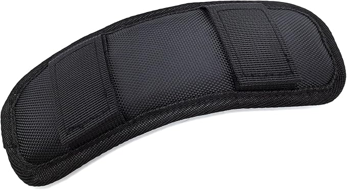 Soft Shoulder Strap Pad, Breathable & Removable Backpack Strap Pads for Bag Strapï¼1PCS-Blackï¼