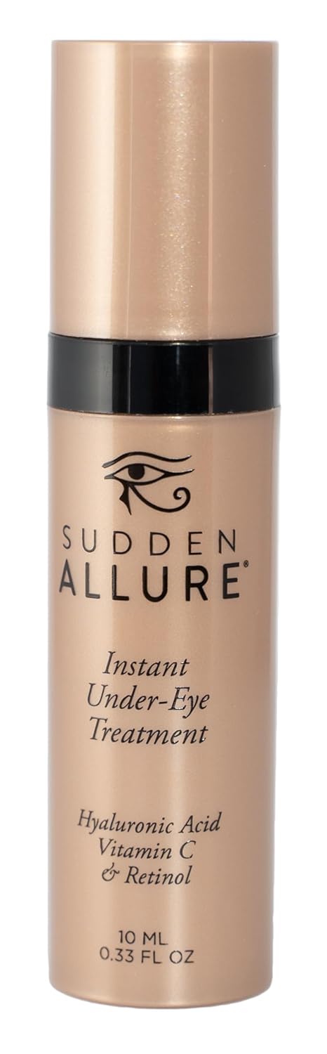Sudden Allure Instant Under Eye Treatment Serum â Erase Under Eye Bags, Dark Circles, Wrinkles & Lift Sagging Eyes - Instantly Tighten & Firm - Reduce Eye Bags & Crows Feet | Made in USA (10 ml)