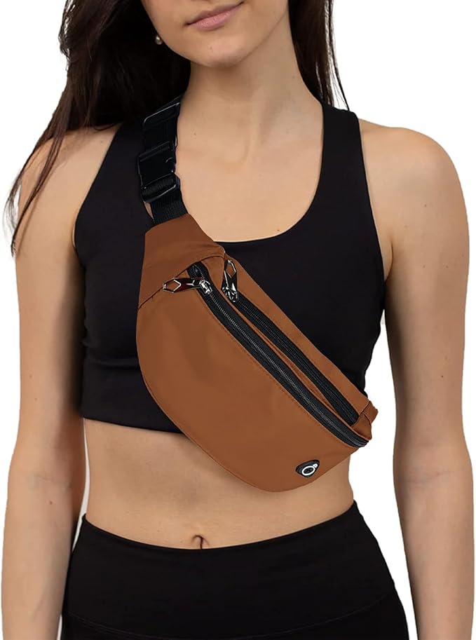 Fanny Packs for Men and Women, Waterproof Sports Waist Pack Bag for Travel Hiking Running Hands-free