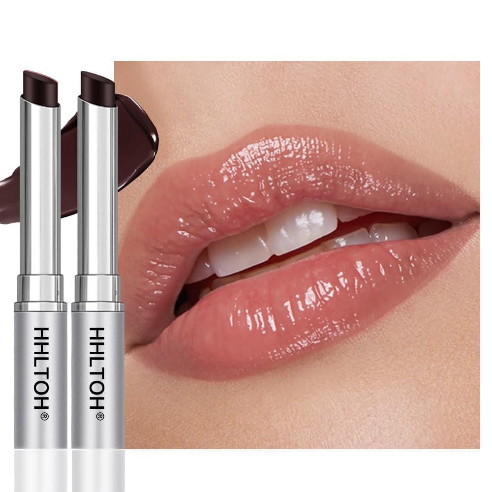 2PCS Honey Tinted Lips Balm Lipstick â Sheer Hydrating Lip Balm for Women All Skin Tones â Moisturizing Nourishing Lip Balm with Natural Black Cherry Tint â Bálsamo Labial Hidratante con Color