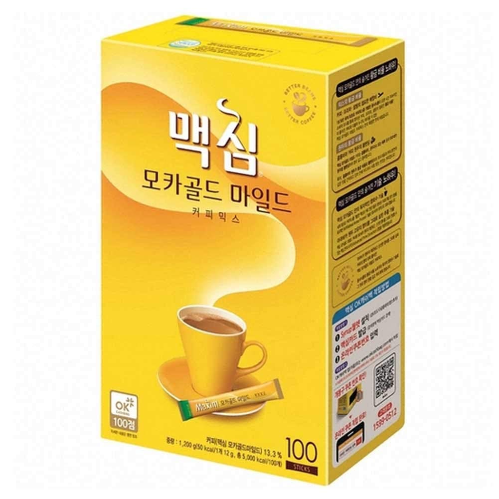 Maxim Mocha Gold Mild Coffee Mix ë§¥ì¬ ëª¨ì¹´ê³¨ë 커í¼ë¯¹ì¤ 100T