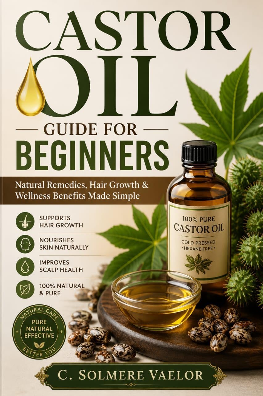 CASTOR OIL GUIDE FOR BEGINNERS: Natural Remedies, Hair Growth & Wellness Benefits Made Simple