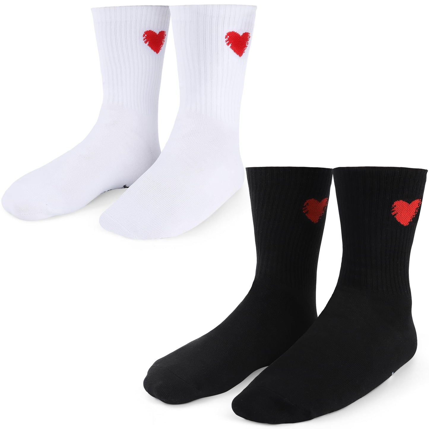 EcoUtens 1 Year Anniversary Romantic Gifts Set – 2 Pairs of Penguin Couple Socks with 1st Anniversary Card & Gift Box for Couples, Him, Her, Husband, Wife, 1 Year Wedding Anniversary