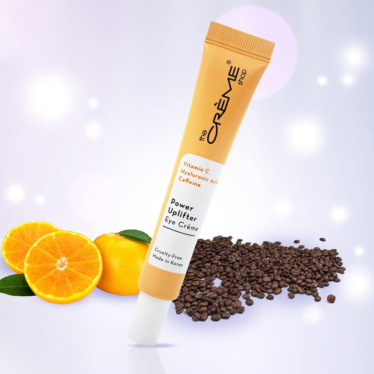 The Crème Shop âPower Uplifter Eye Crème With Vitamin C, Hyaluronic Acid, Caffeine For Depuffing & Hydrating