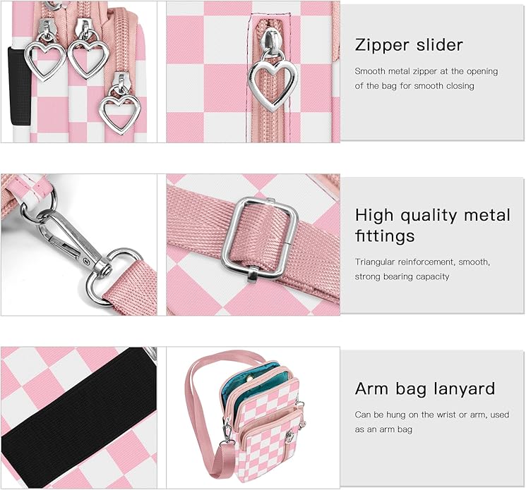 BIAOTIE Lightweight Small Crossbody bags Cell Phone Purses Travel Pouch Shoulder Bag for Women