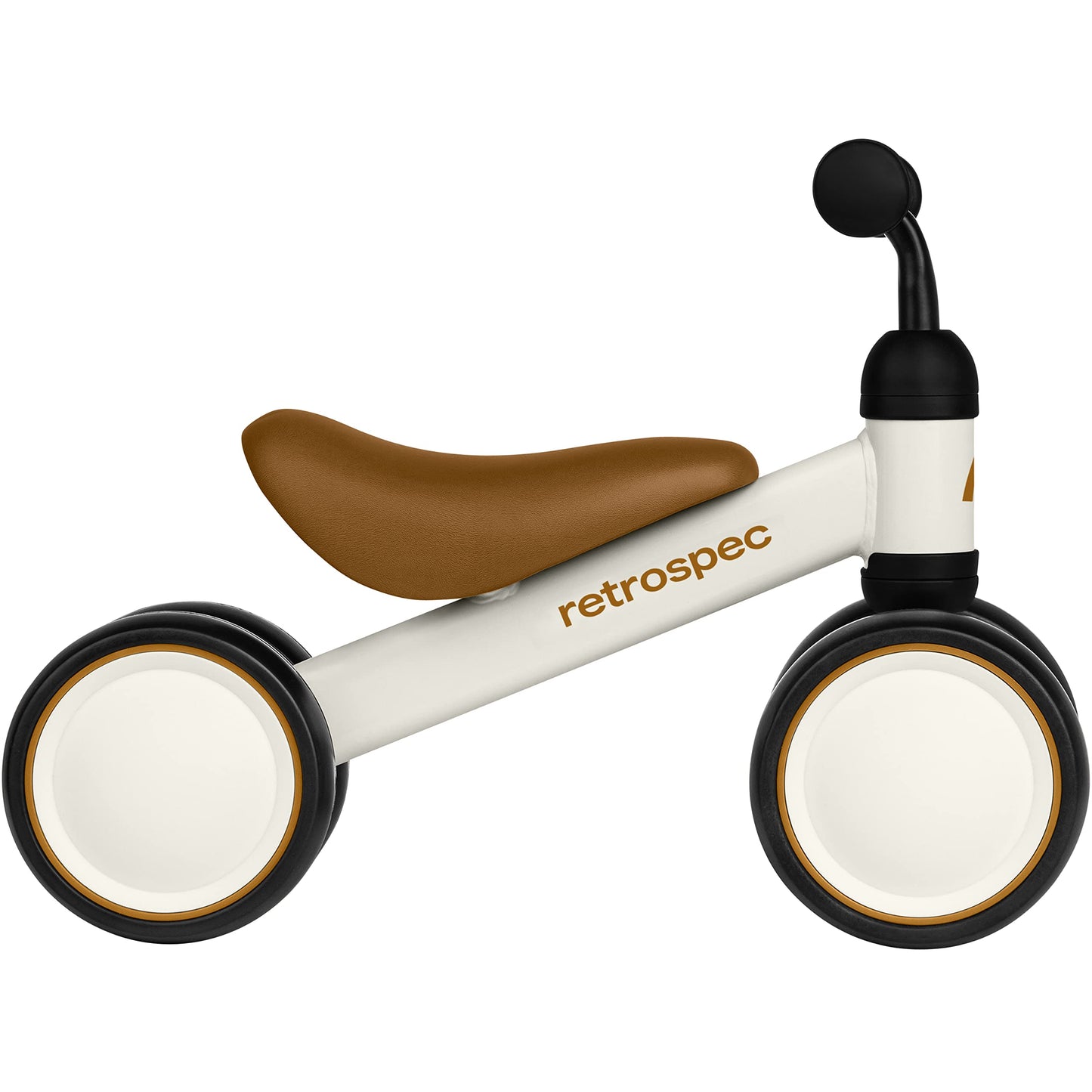 Retrospec Cricket Baby Walker Balance Bike with 4 Wheels for Ages 12-24 Months - Baby Toys & Toddler Toys for 1 Year Olds - Ride On Bicycle - Boys & Girls