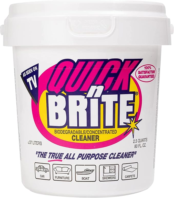 Quick 'n Brite All Purpose Cleaning Paste â Miracle Cleaner for Tough Stains, Biodegradable, Non-Toxic, Pet-Safe, Multi-Surface Stain Remover, Made in USA, 80 Oz