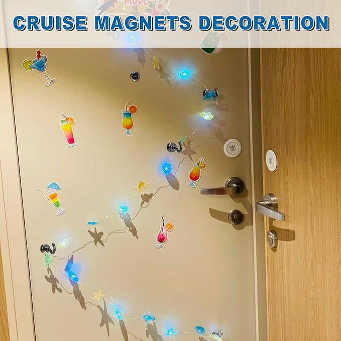 LOVIMAG Magnetic Hooks Heavy Duty, 30Lbs Magnet Hooks for Cruise Cabins, Magnetic Hooks for Cruise Ship Essentials, Refrigerator Magnets for Hanging, Fridge, Ceiling, Decor, Grill- 60 Pack