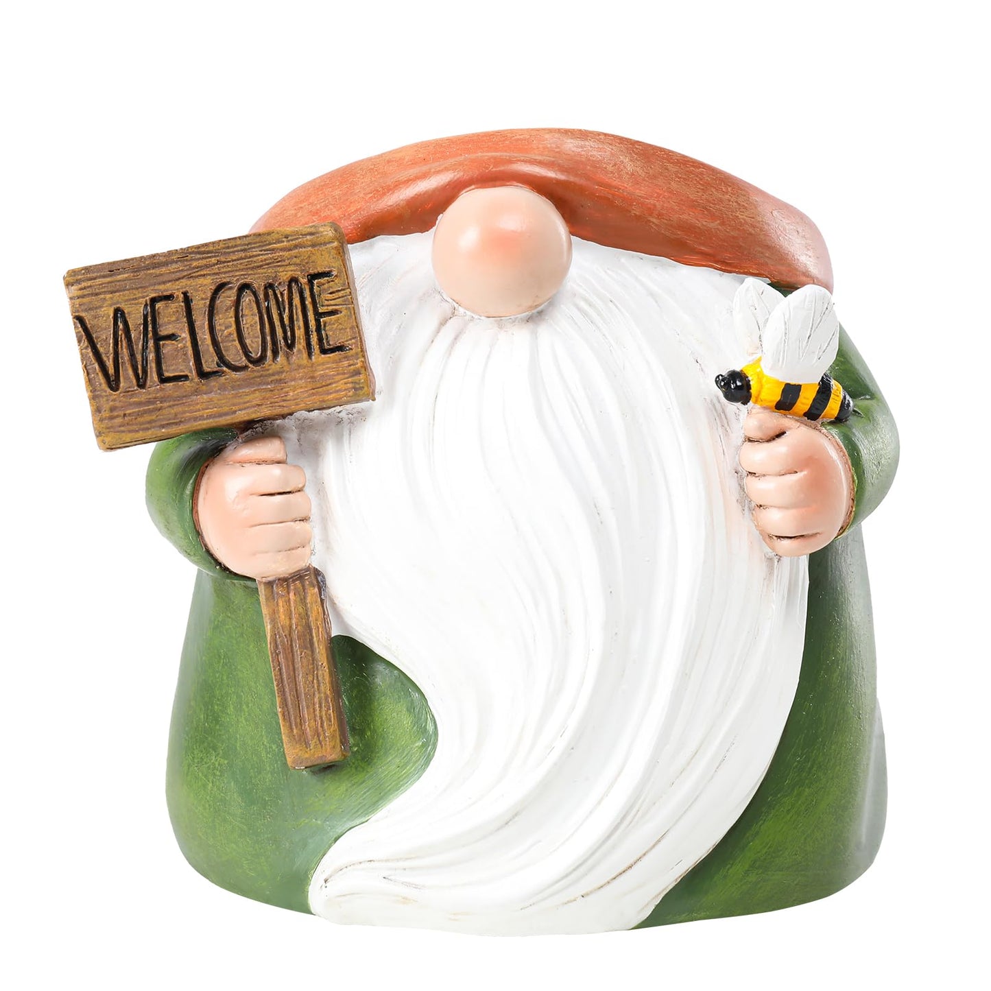 Chonsun Cute Plant Pots Small Gnome Flower Pots 4" Succulent Pot with Drainage Resin Garden Pot Planter for Indoor Outdoor"