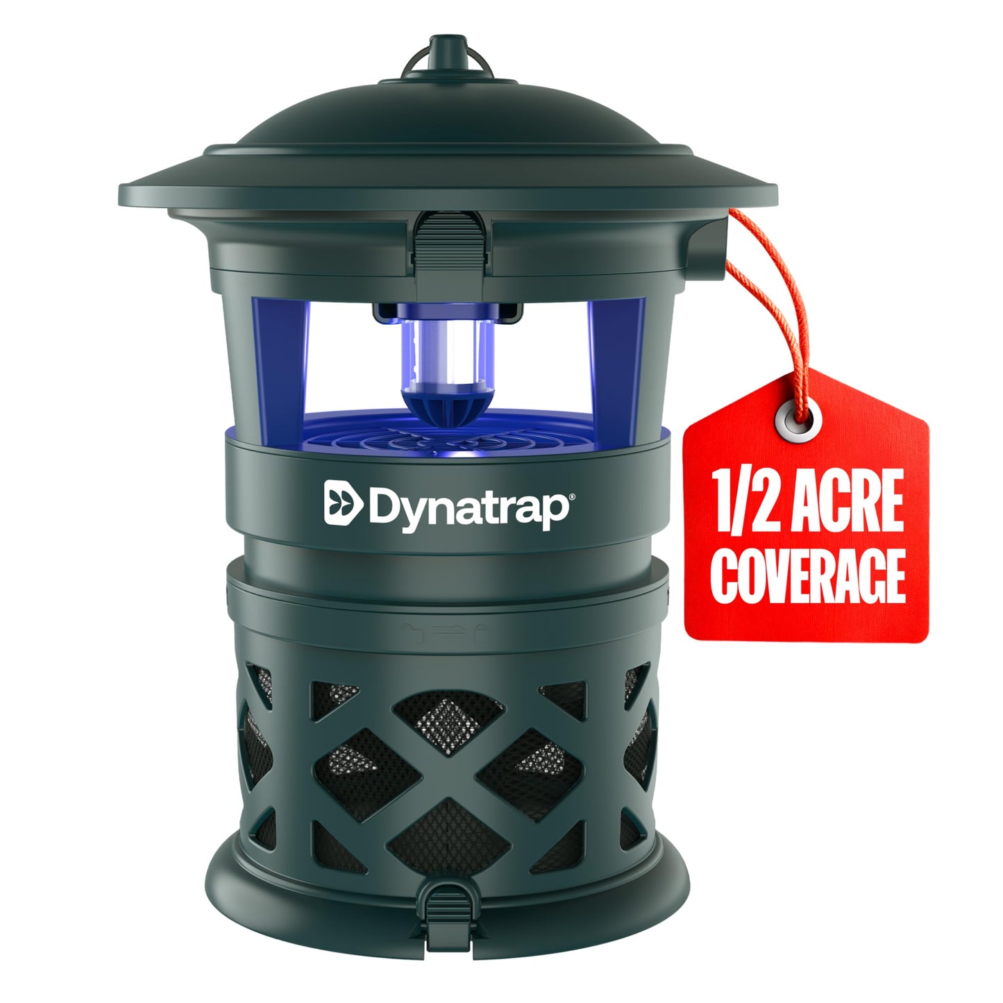 DynaTrap DT1130-GRSR 1/2 Acre Mosquito & Flying Insect Outdoor Trap and Killer â Kills Mosquitoes, Flies, Wasps, Gnats, & Other Flying Insects - Bug Zapper Alternative â Green