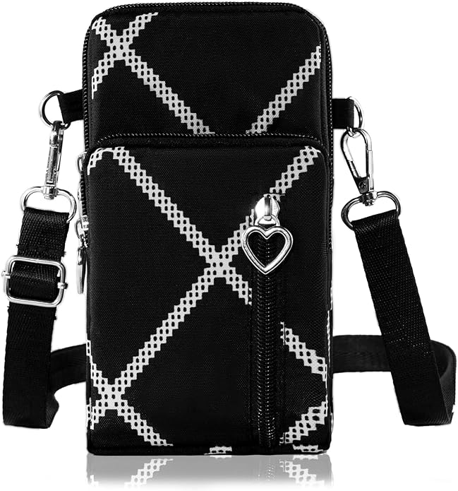 JANKS Small Crossbody Bag for Women - Mini Phone Purses with Crossbody Strap and Wallet - Nylon Arm Bag
