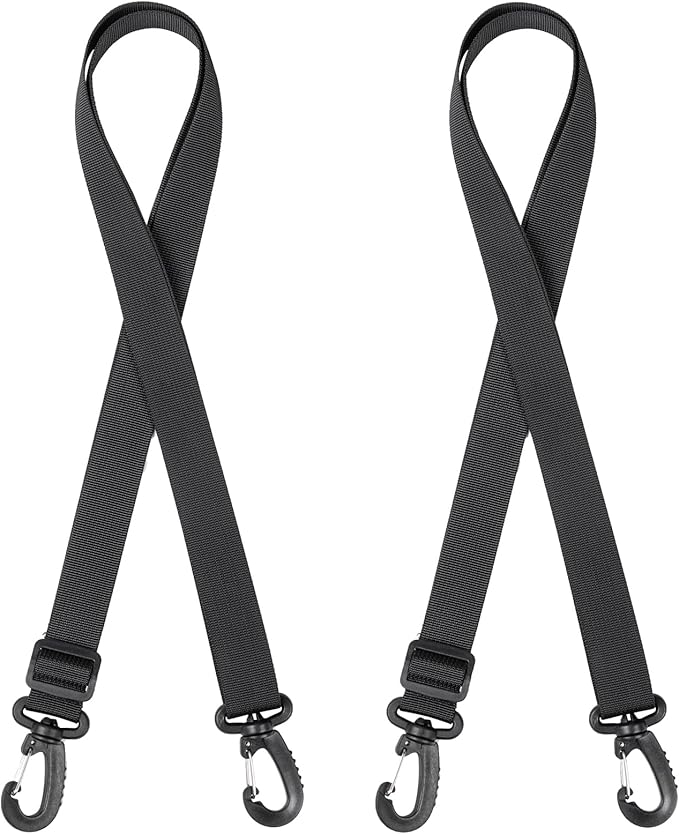 OneTigris Shoulder Straps Replacement Adjustable Strap for Briefcase Messenger Bag (2PC, Black)