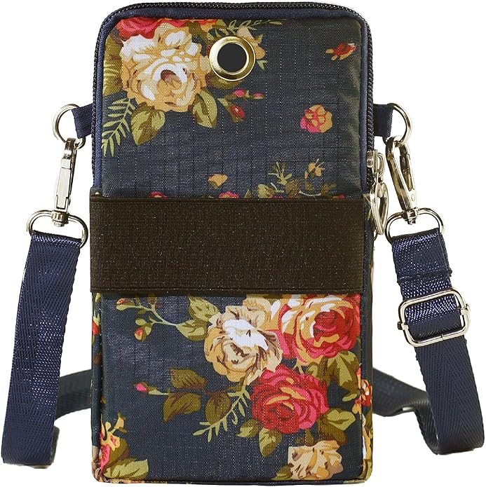 JANKS Small Crossbody Bag for Women - Mini Phone Purses with Crossbody Strap and Wallet - Nylon Arm Bag